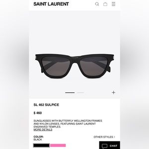 SAINT LAURENT SL 462 SULPICE Sunglasses - Like New